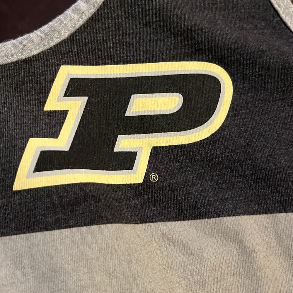 Nike striped NCAA Purdue Boilermakers cotton tank top - Picture 6 of 7